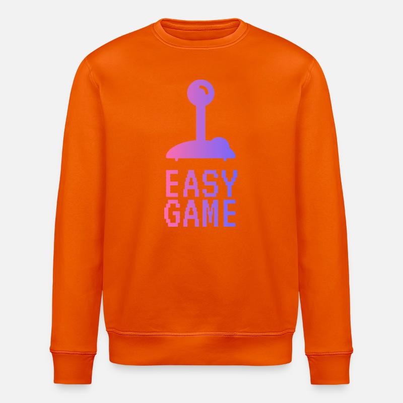 Easy Pixel Gradient Game - Stanley/Stella ROLLER Unisex Organic Sweatshirt - bright orange
