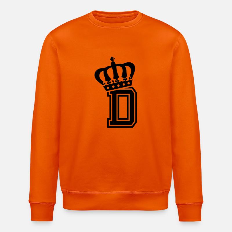 Buchstabe D - Stanley/Stella Unisex Bio-Sweatshirt ROLLER - Tieforange