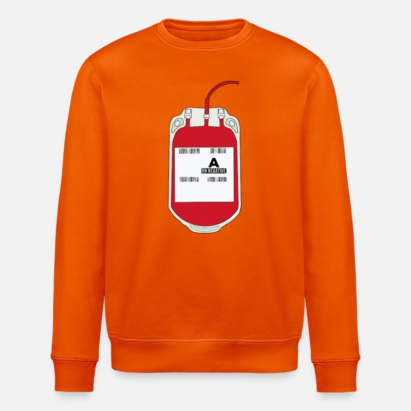 Ein negativer Blutbeutel - Stanley/Stella Unisex Bio-Sweatshirt ROLLER - Tieforange