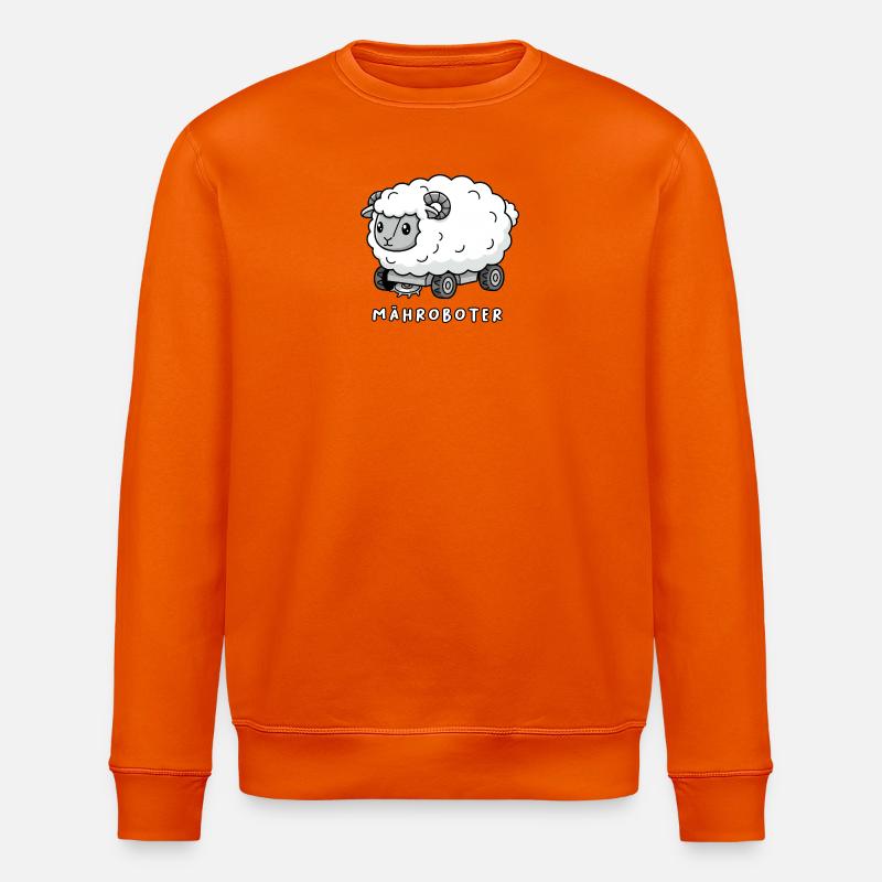 Mähroboter Schaf - Stanley/Stella Unisex Bio-Sweatshirt ROLLER - Tieforange