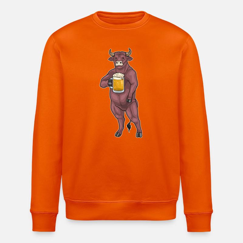 Stier Bier - Stanley/Stella Unisex Bio-Sweatshirt ROLLER - Tieforange