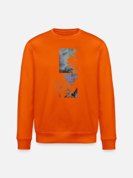 erinnere dich - Stanley/Stella Unisex Bio-Sweatshirt ROLLER - Tieforange