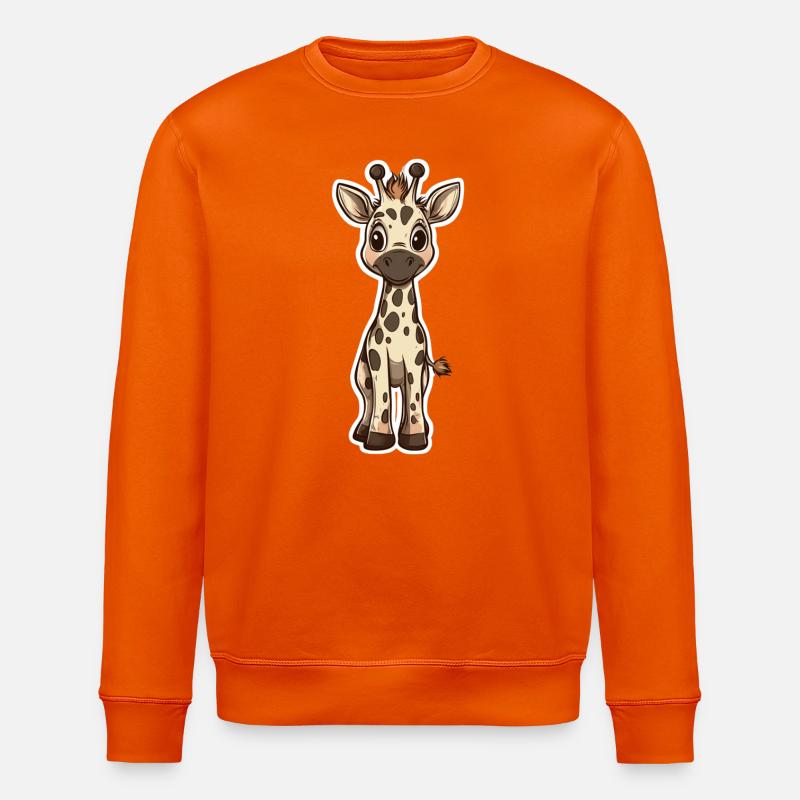 Giraffe - Stanley/Stella Unisex Bio-Sweatshirt ROLLER - Tieforange