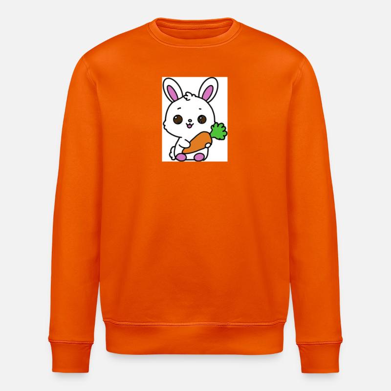 Kawaii-Kaninchen - Stanley/Stella Unisex Bio-Sweatshirt ROLLER - Tieforange