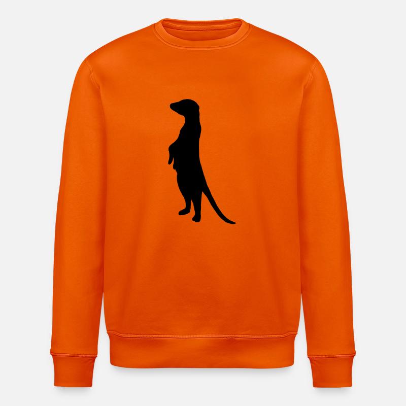 erdmaennchen - Stanley/Stella Unisex Bio-Sweatshirt ROLLER - Tieforange