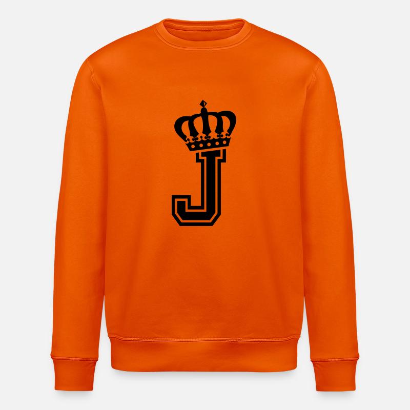 Buchstabe J - Stanley/Stella Unisex Bio-Sweatshirt ROLLER - Tieforange