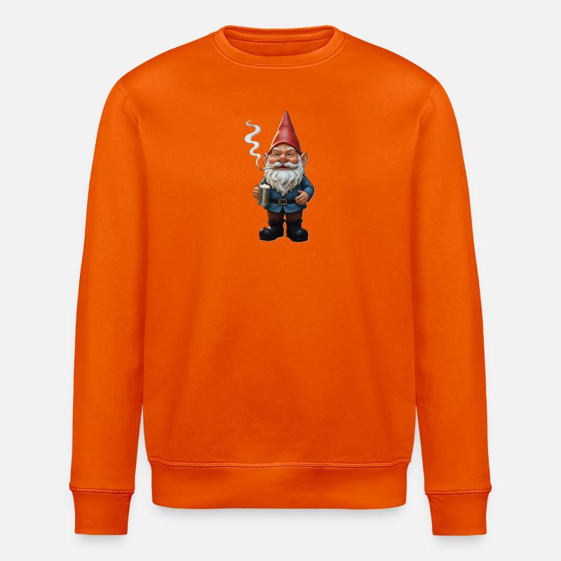 Pfeifenwichtel - Stanley/Stella Unisex Bio-Sweatshirt ROLLER - Tieforange