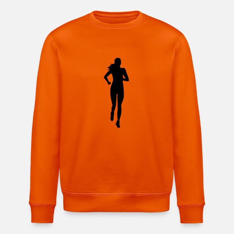 Laueferin frontal - Stanley/Stella Unisex Bio-Sweatshirt ROLLER - Tieforange