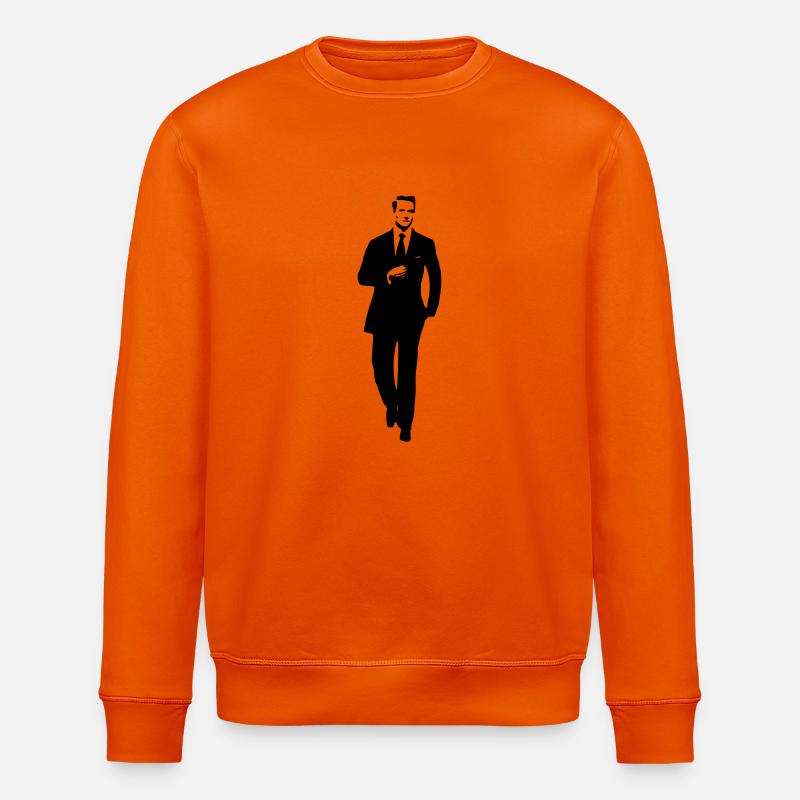 Man in suit - Stanley/Stella Unisex Bio-Sweatshirt ROLLER - Tieforange