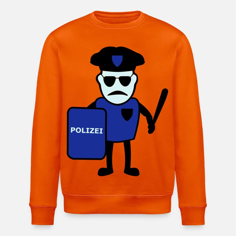 Policeman avec matraque - Sweat bio ROLLER Stanley/Stella Unisexe - orange profond