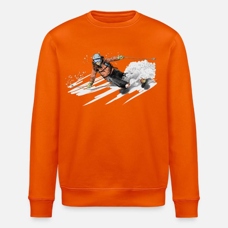 ski - Stanley/Stella Unisex Bio-Sweatshirt ROLLER - Tieforange