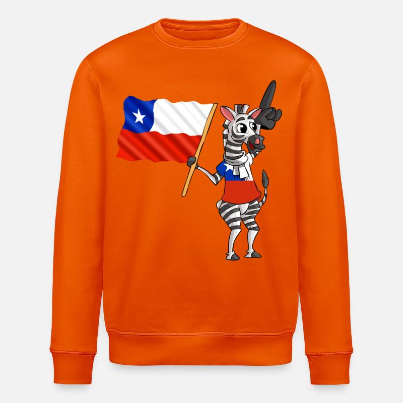 Chilene Zebra - Stanley/Stella Unisex Bio-Sweatshirt ROLLER - Tieforange