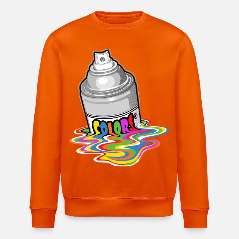 Melting spray - Stanley/Stella Unisex Bio-Sweatshirt ROLLER - Tieforange