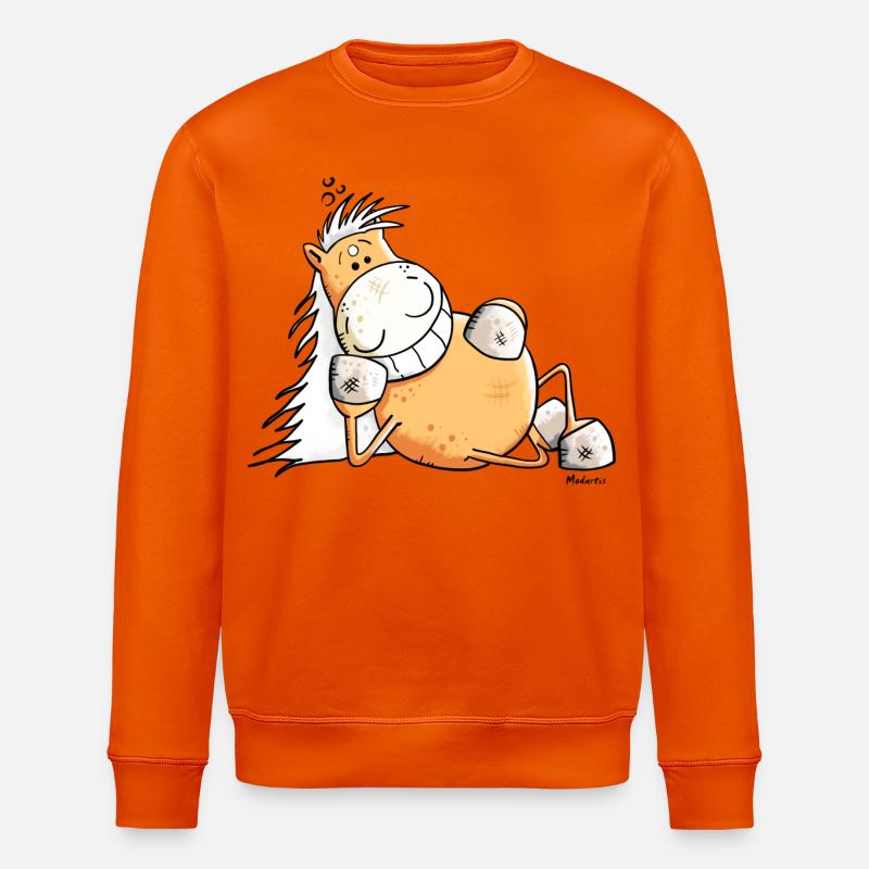 Sexy Pferd - Stanley/Stella Unisex Bio-Sweatshirt ROLLER - Tieforange