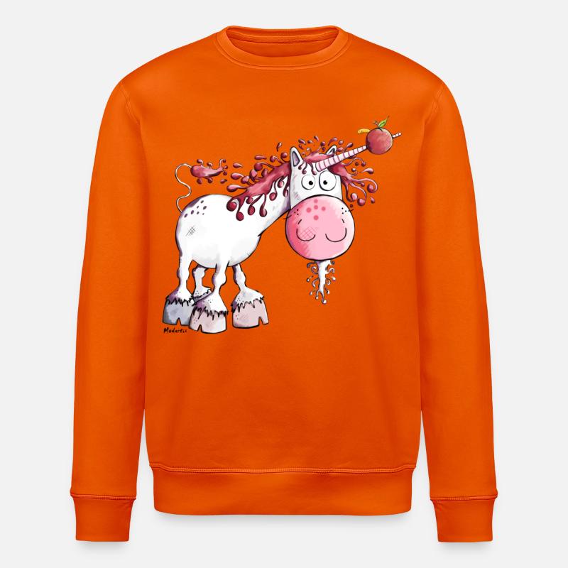 Goldiges Einhorn - Stanley/Stella Unisex Bio-Sweatshirt ROLLER - Tieforange