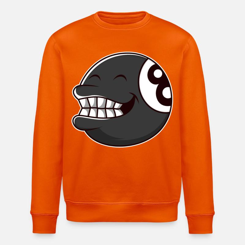 Boule de billard 8 - Sweat bio ROLLER Stanley/Stella Unisexe - orange profond