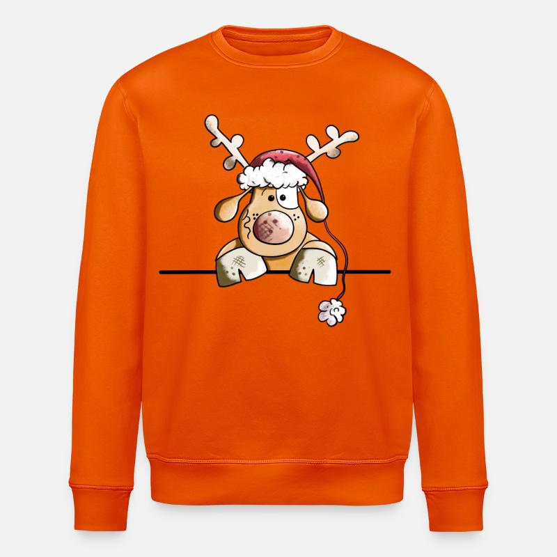 Rufus das Rentier - Stanley/Stella Unisex Bio-Sweatshirt ROLLER - Tieforange