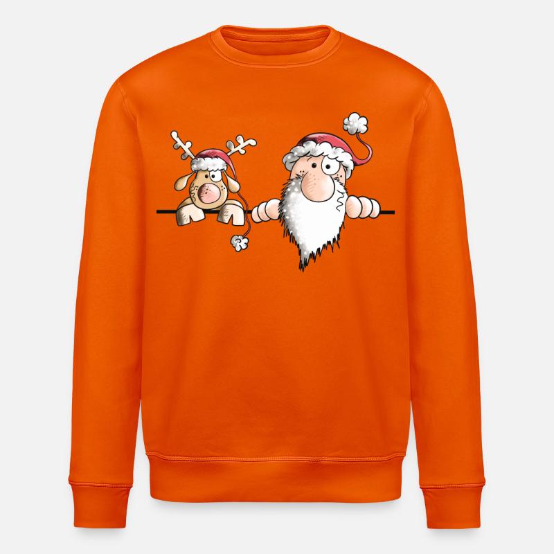 Das Weihnachts Team - Stanley/Stella Unisex Bio-Sweatshirt ROLLER - Tieforange