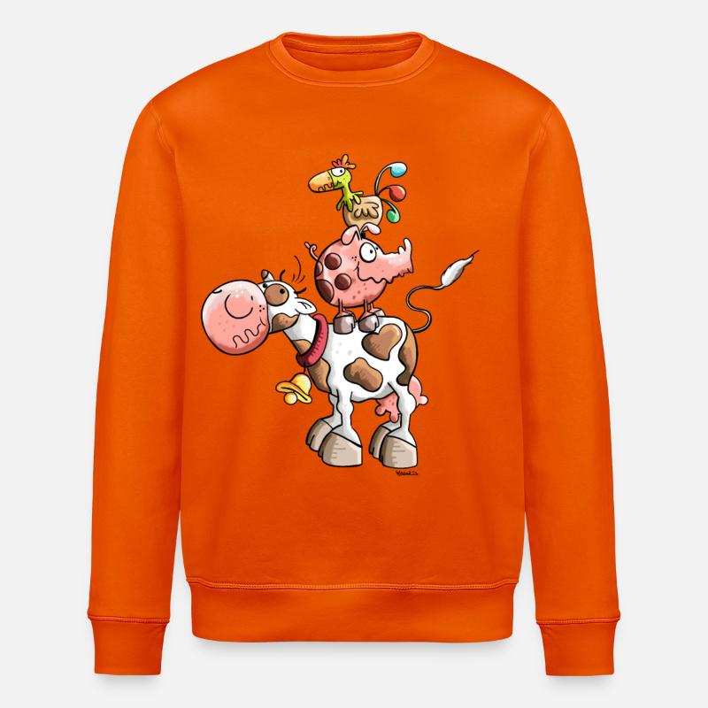 Das Bauernhof Team - Stanley/Stella Unisex Bio-Sweatshirt ROLLER - Tieforange