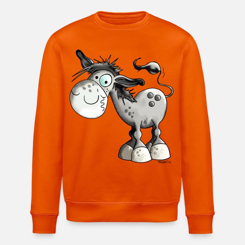 Flippiger Esel - Stanley/Stella Unisex Bio-Sweatshirt ROLLER - Tieforange