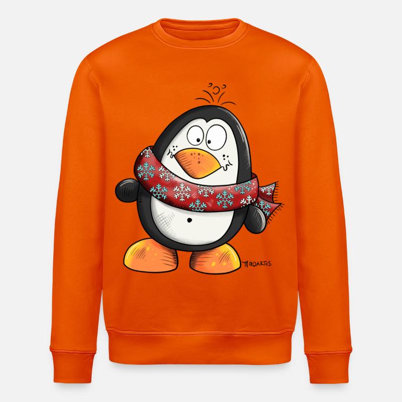 Der Pinguin - Stanley/Stella Unisex Bio-Sweatshirt ROLLER - Tieforange
