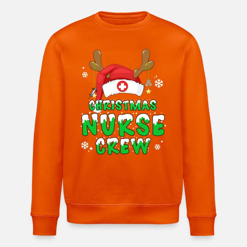 Noël de l’équipe d’infirmières - Sweat bio ROLLER Stanley/Stella Unisexe - orange profond