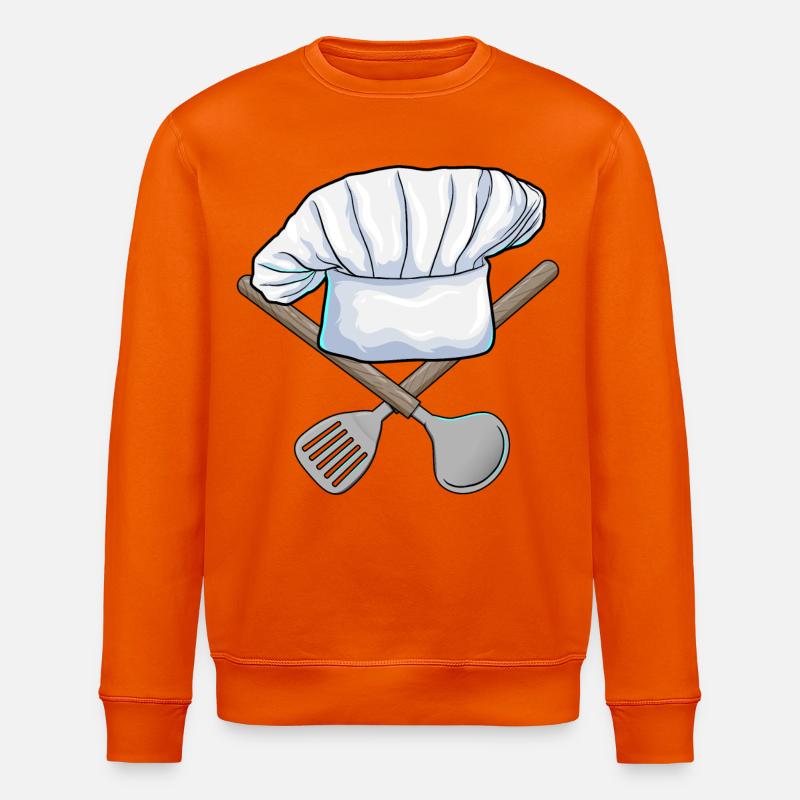 Cuisine de Chef’s Hat - Sweat bio ROLLER Stanley/Stella Unisexe - orange profond