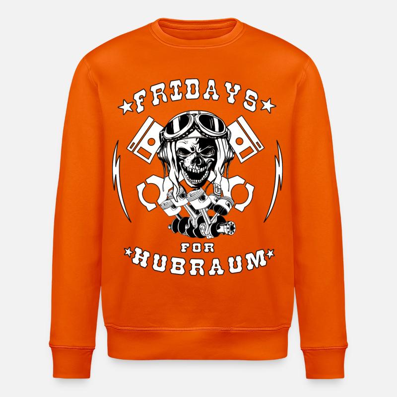 Fridays for Hubraum - Stanley/Stella Unisex Bio-Sweatshirt ROLLER - Tieforange