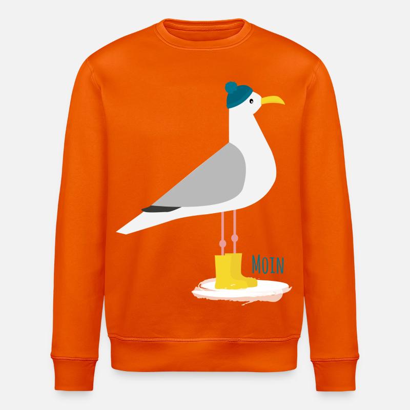 Möwe Bommelmütze MOIN - Stanley/Stella Unisex Bio-Sweatshirt ROLLER - Tieforange