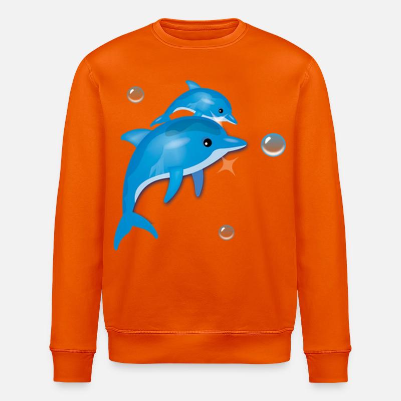 Dolphin - Stanley/Stella Unisex Bio-Sweatshirt ROLLER - Tieforange