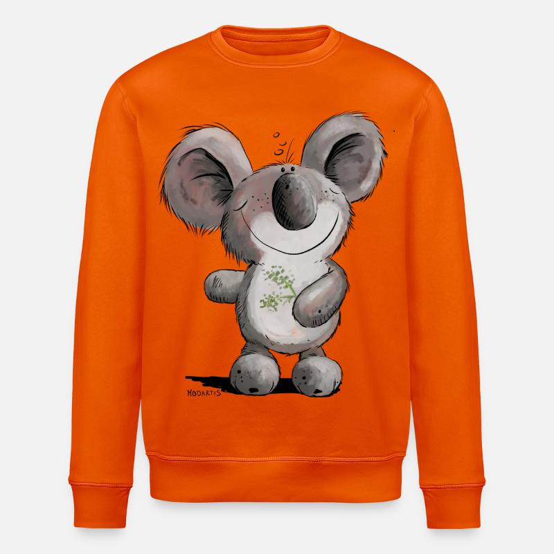 Drolliges Koala Bärchen - Stanley/Stella Unisex Bio-Sweatshirt ROLLER - Tieforange