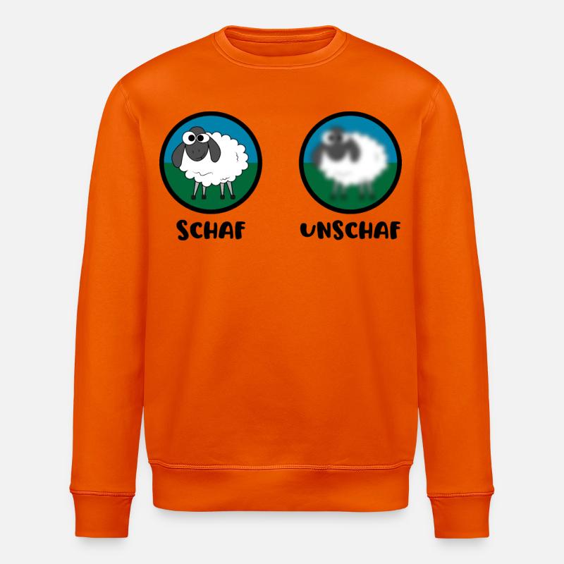 Schaf Unschaf - Stanley/Stella Unisex Bio-Sweatshirt ROLLER - Tieforange