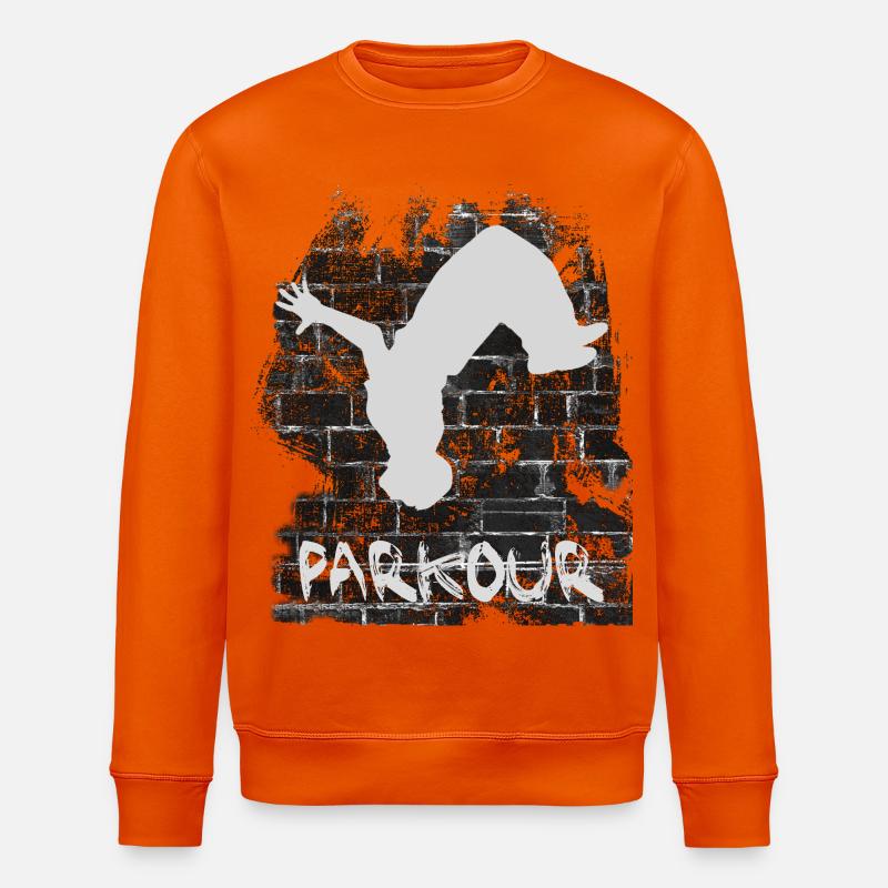 Parkour - Stanley/Stella Unisex Bio-Sweatshirt ROLLER - Tieforange