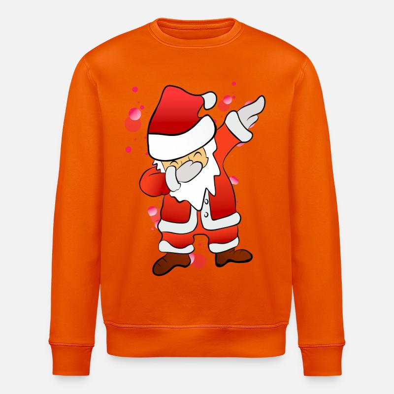Dabbing Nikolaus - Stanley/Stella Unisex Bio-Sweatshirt ROLLER - Tieforange