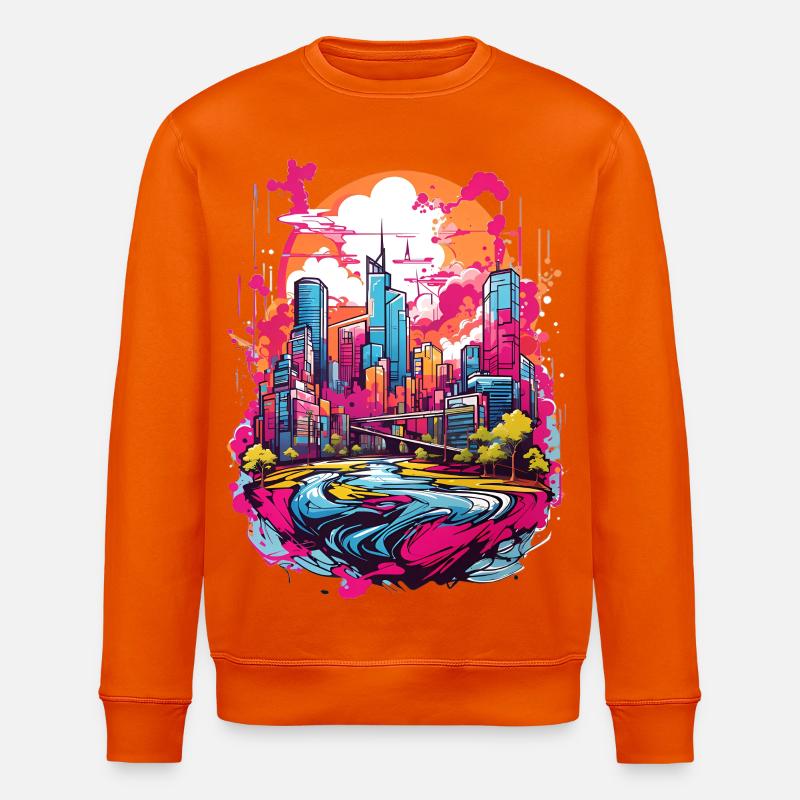 Stadtbild - Stanley/Stella Unisex Bio-Sweatshirt ROLLER - Tieforange