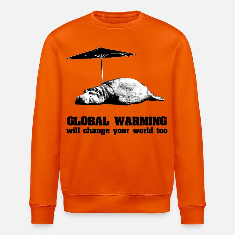 Global Warming / Climate Change / Global Warming - Stanley/Stella ROLLER Unisex Organic Sweatshirt - bright orange