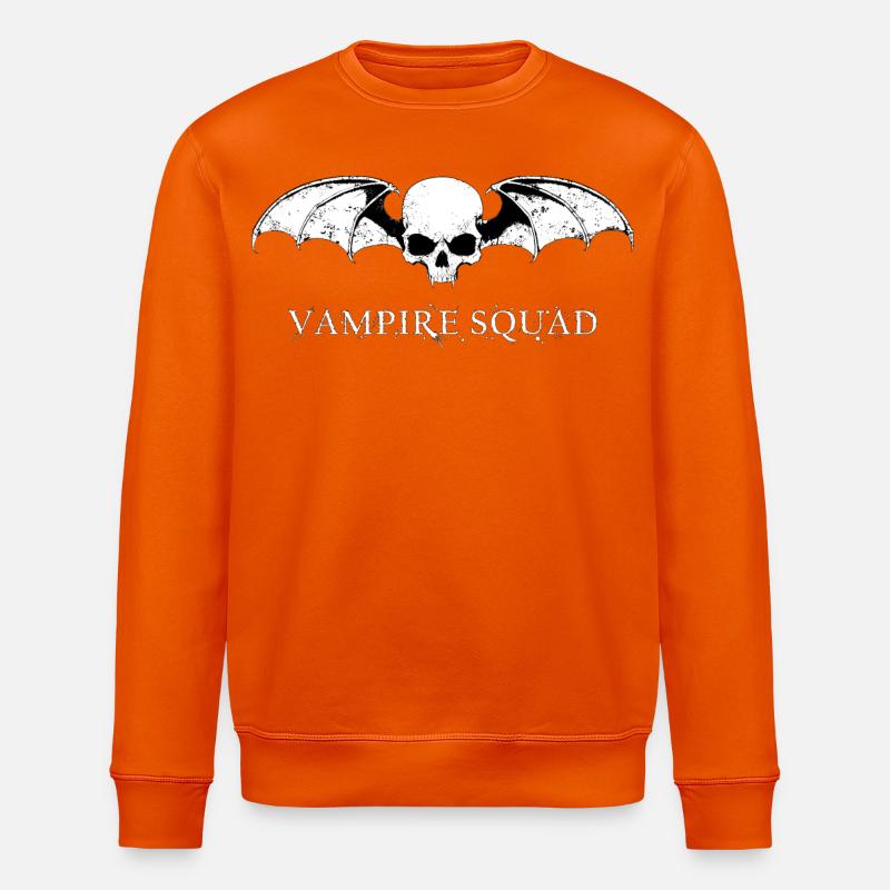 Vampire Squad Weiß - Stanley/Stella Unisex Bio-Sweatshirt ROLLER - Tieforange