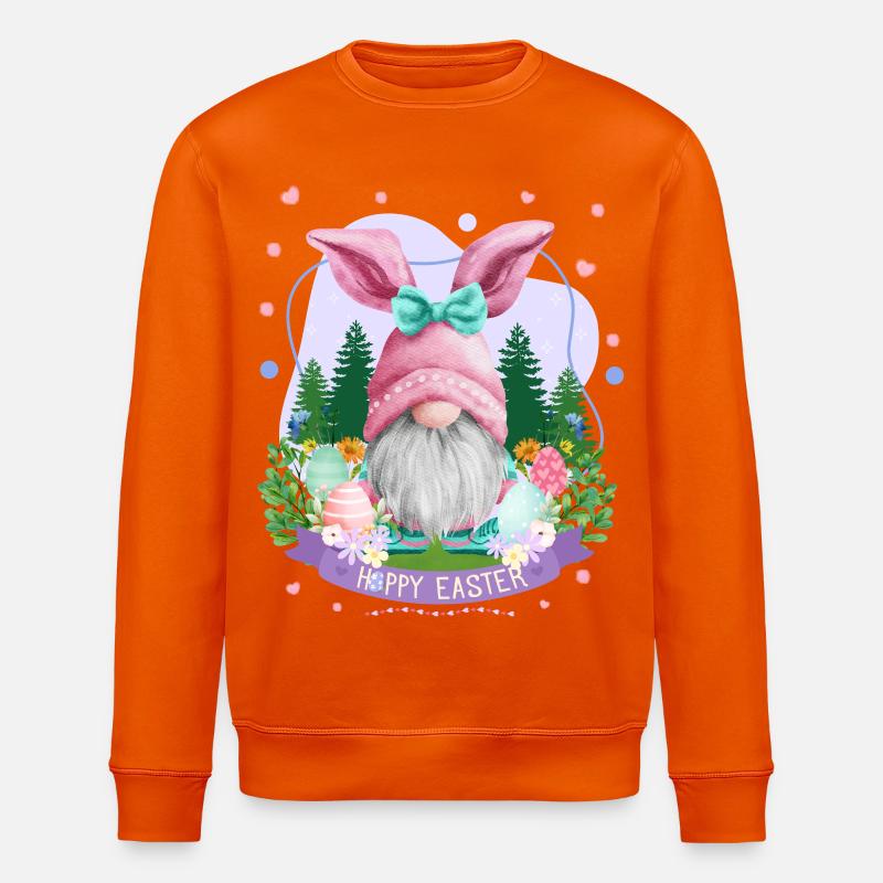 Hoppy Gnome Easter - Easter Gift Idea - Stanley/Stella Unisex Bio-Sweatshirt ROLLER - Tieforange