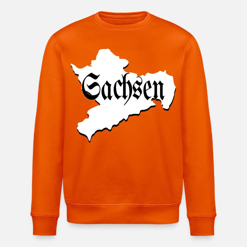 Saxe noir et blanc - Sweat bio ROLLER Stanley/Stella Unisexe - orange profond