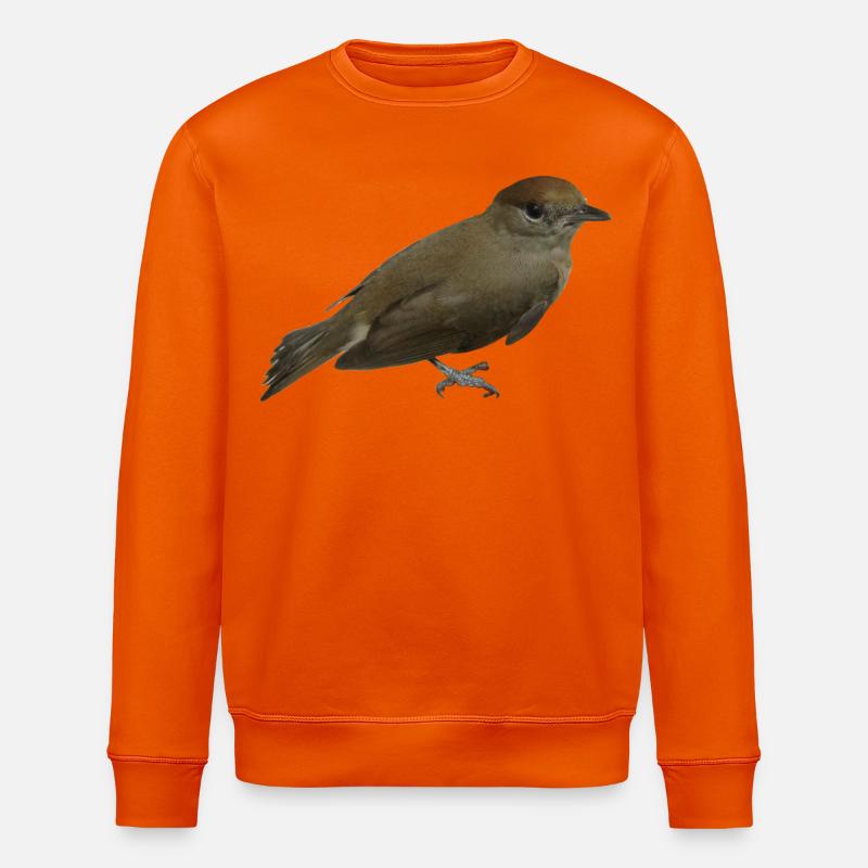 Mönchsgrasmücke Weibchen - Stanley/Stella Unisex Bio-Sweatshirt ROLLER - Tieforange