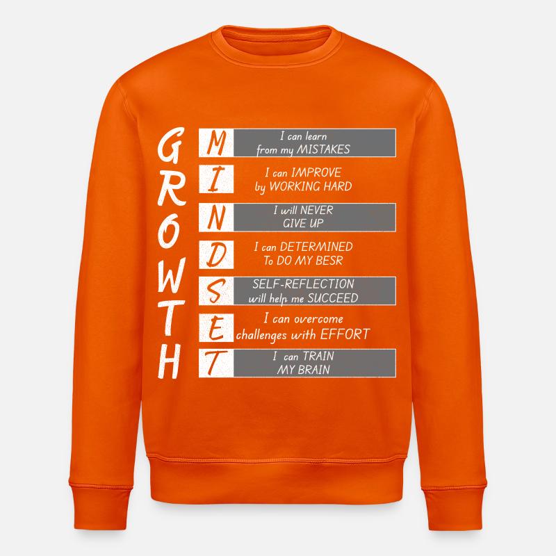 GROWTH MINDEST - Stanley/Stella Unisex Bio-Sweatshirt ROLLER - Tieforange