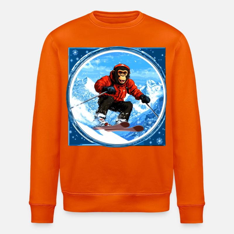 Singe de ski - Sweat bio ROLLER Stanley/Stella Unisexe - orange profond