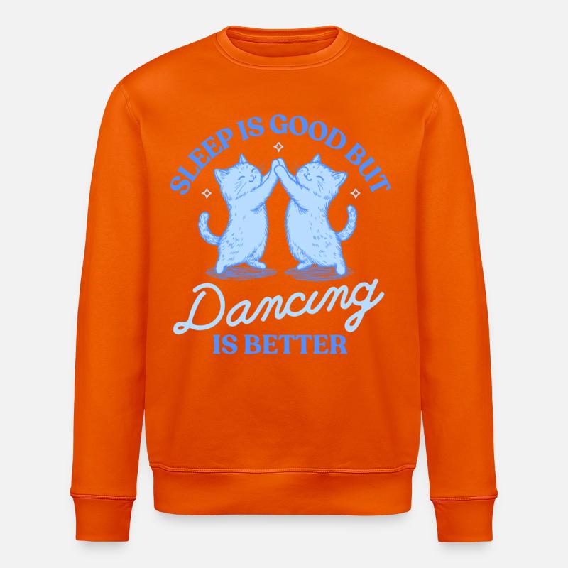 Le sommeil c’est bien, mais la danse, c’est mieux - Sweat bio ROLLER Stanley/Stella Unisexe - orange profond