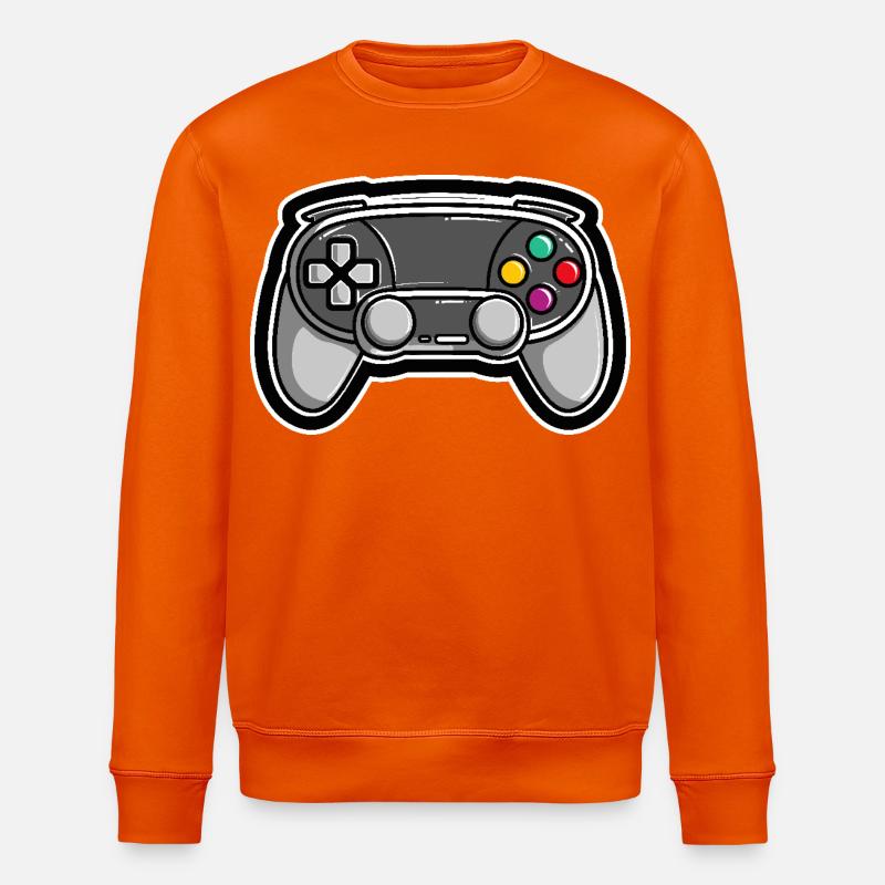 Game Controllers - Stanley/Stella ROLLER Unisex Organic Sweatshirt - bright orange