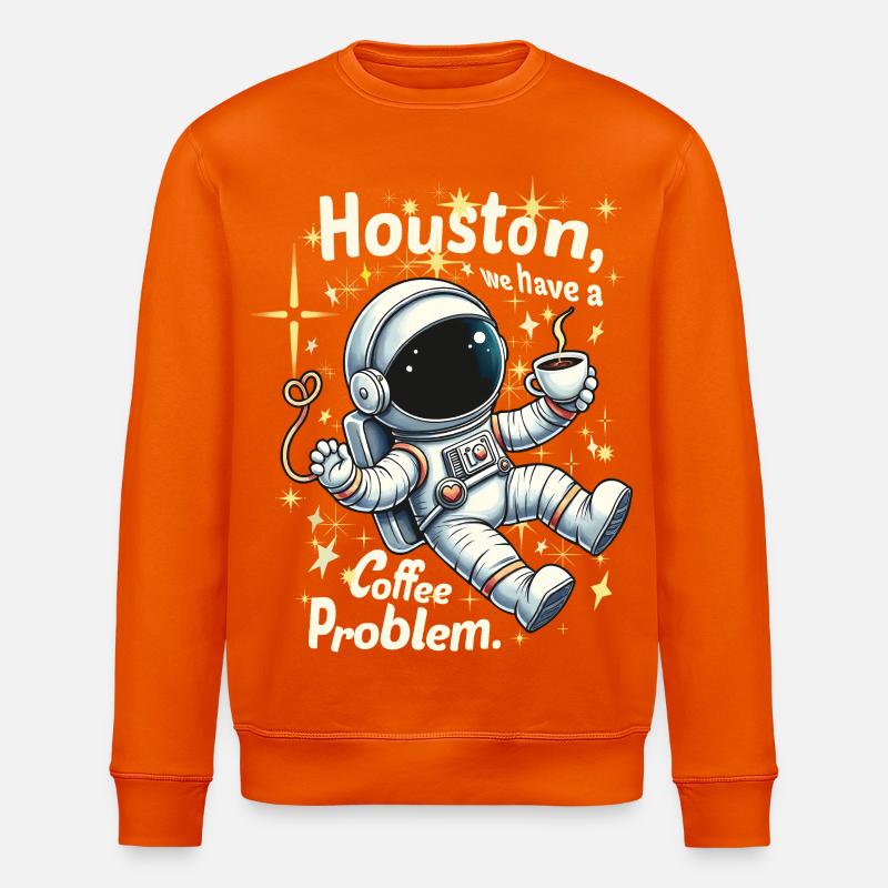 Café, café - drôle de dicton - Sweat bio ROLLER Stanley/Stella Unisexe - orange profond