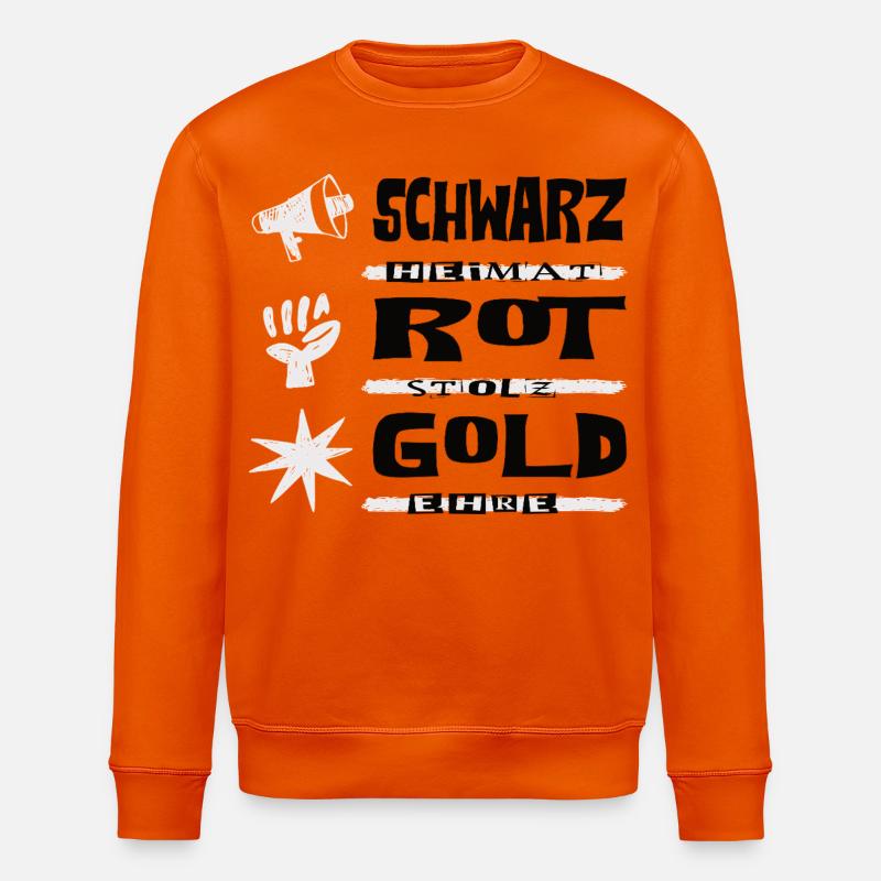 Noir Or Rouge - Sweat bio ROLLER Stanley/Stella Unisexe - orange profond