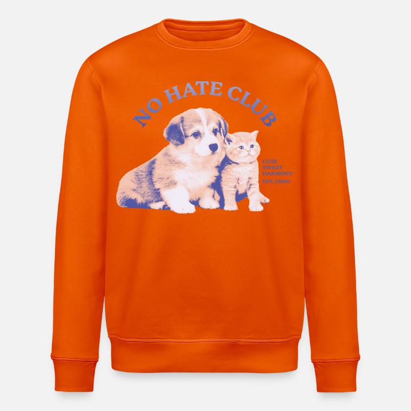 No Hate Club – Douce harmonie - Sweat bio ROLLER Stanley/Stella Unisexe - orange profond