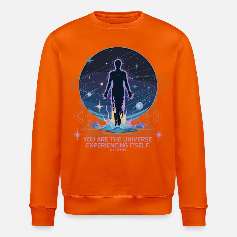 Être céleste | Alan Watts Citation Conception - Sweat bio ROLLER Stanley/Stella Unisexe - orange profond