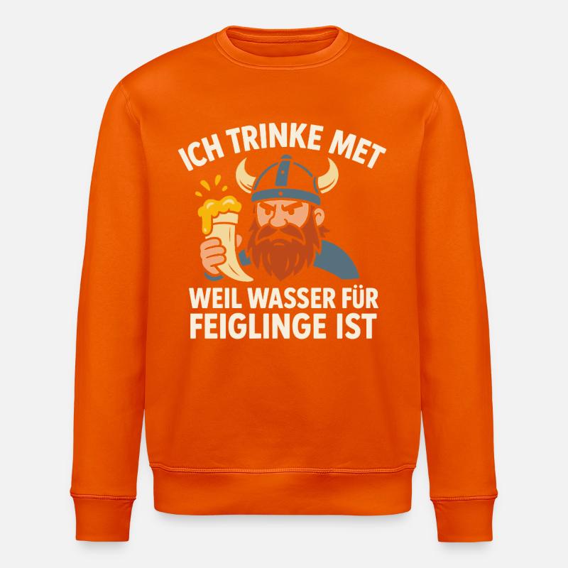 Je bois de l’hydromel - Sweat bio ROLLER Stanley/Stella Unisexe - orange profond