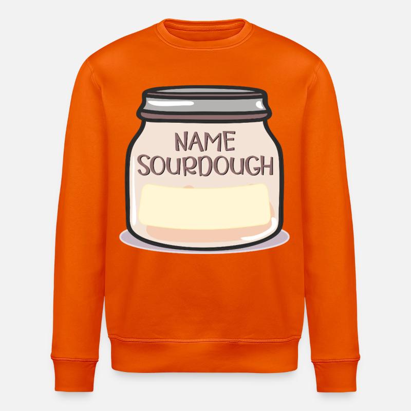 NAME SOURTEIG - Stanley/Stella Unisex Bio-Sweatshirt ROLLER - Tieforange